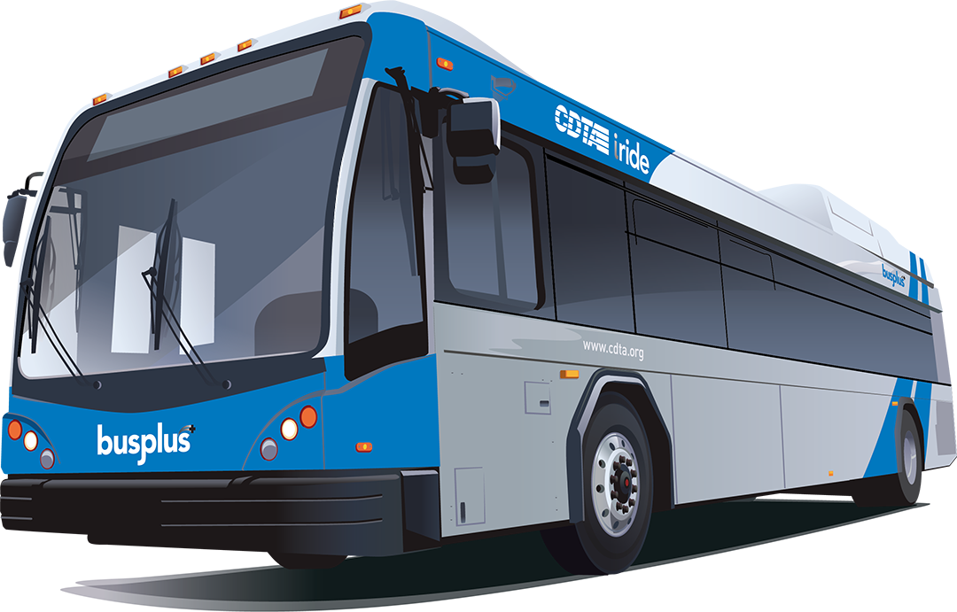 CDTA Blue BRT Bus