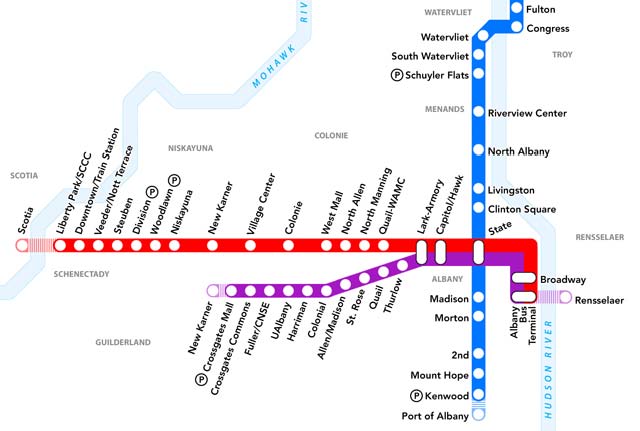 40 miles of BRT
