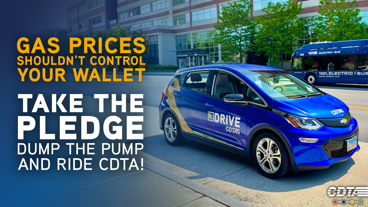 CDTA Encourages Public to ‘Dump the Pump’ and Ride Transit