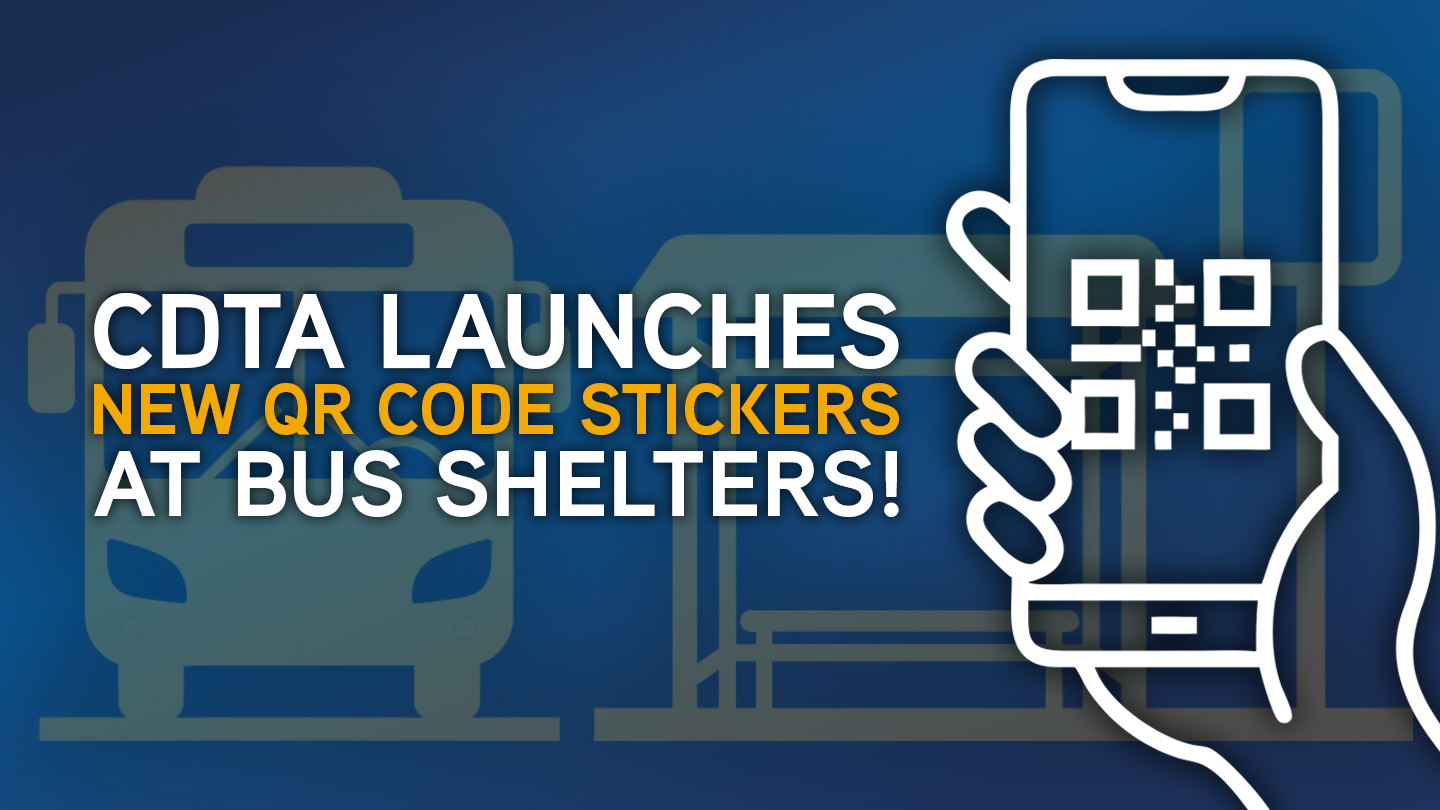 CDTA Launches New QR Code Stickers at Bus Shelters