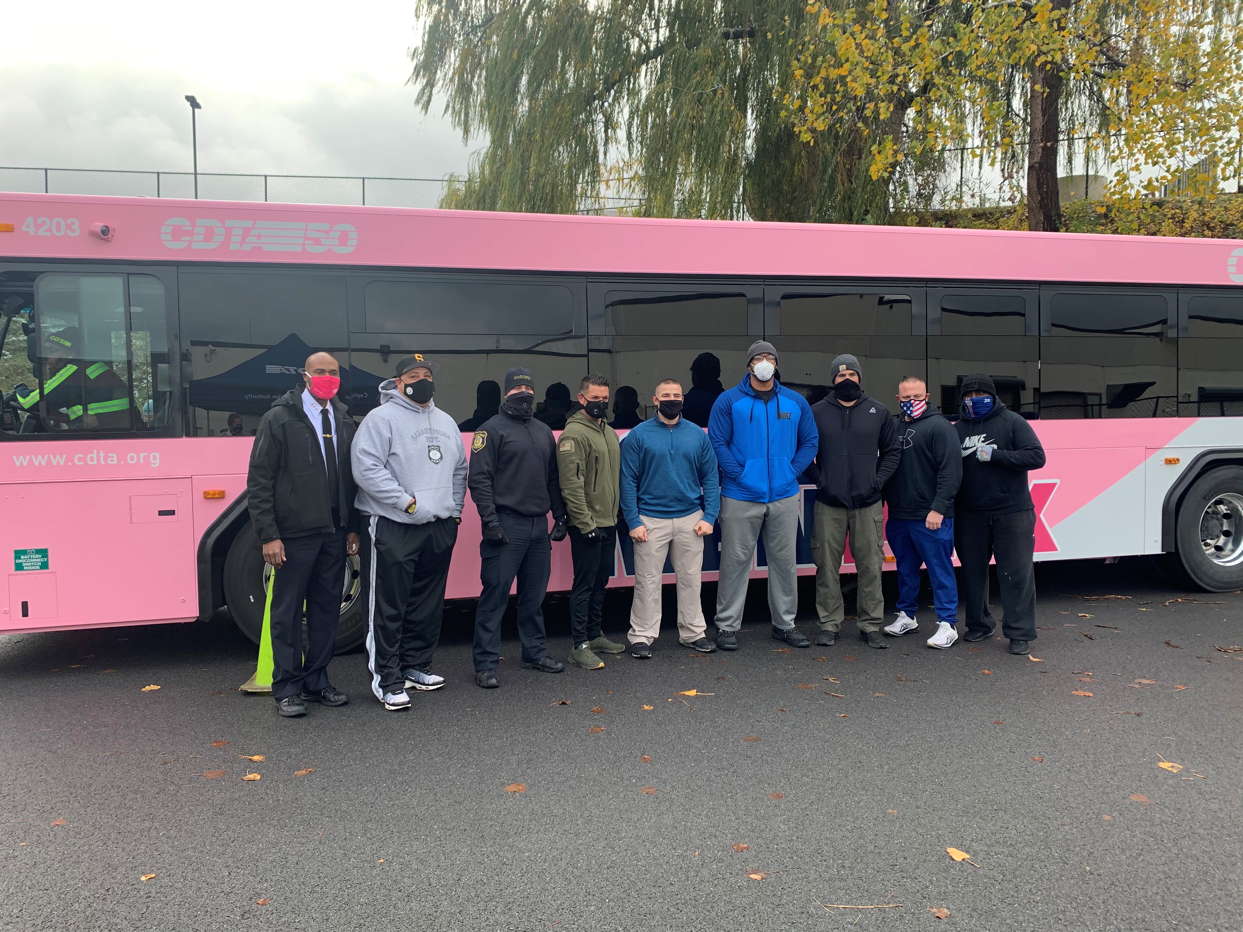 Albany Police Take Home Top Honors at 4th Annual Pink Bus Pull