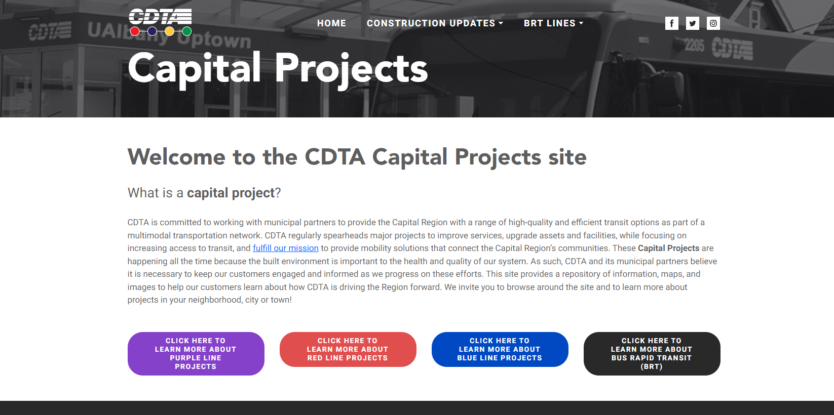 Capital Projects Website 