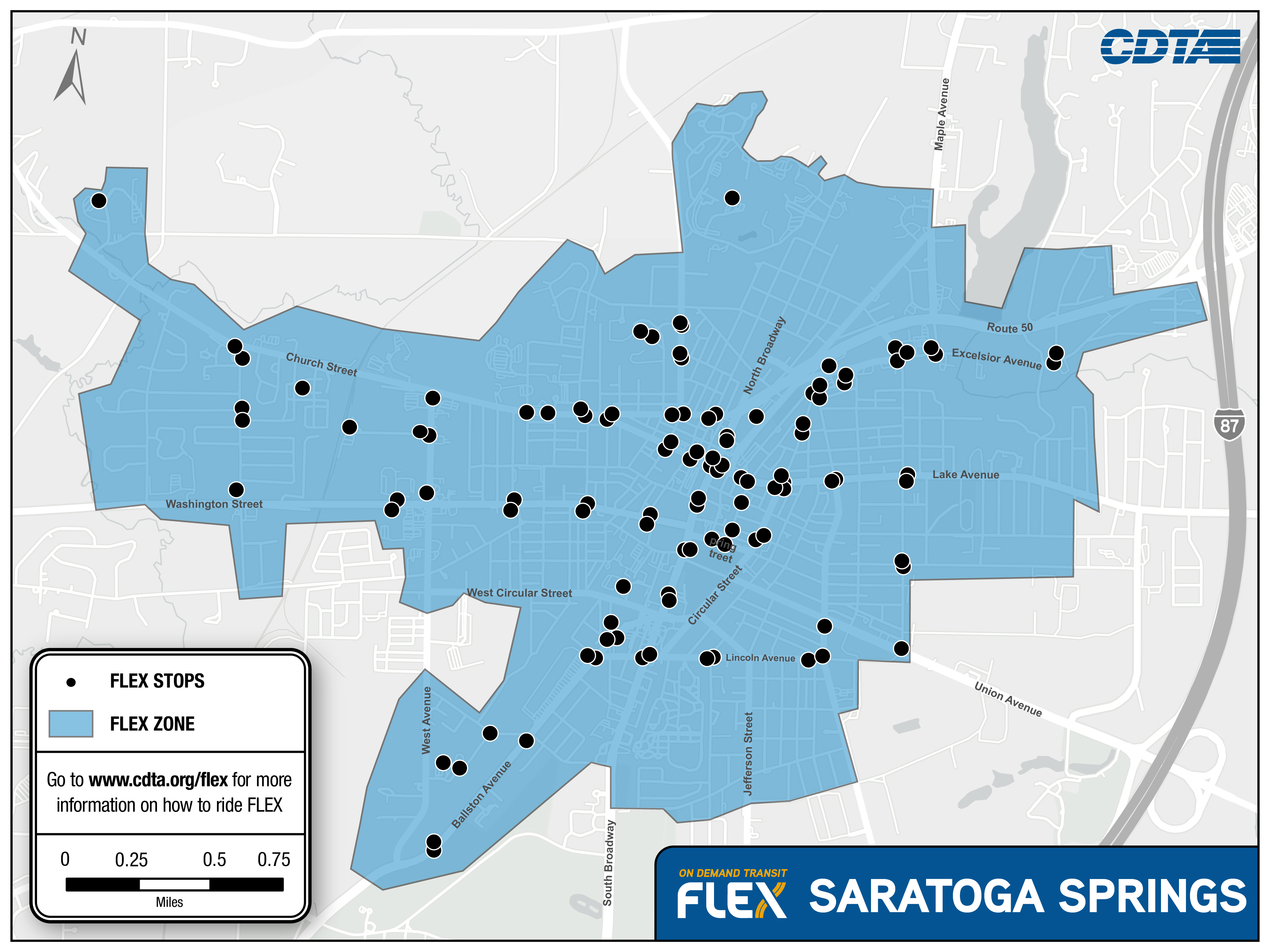 FLEX Saratoga Springs Map