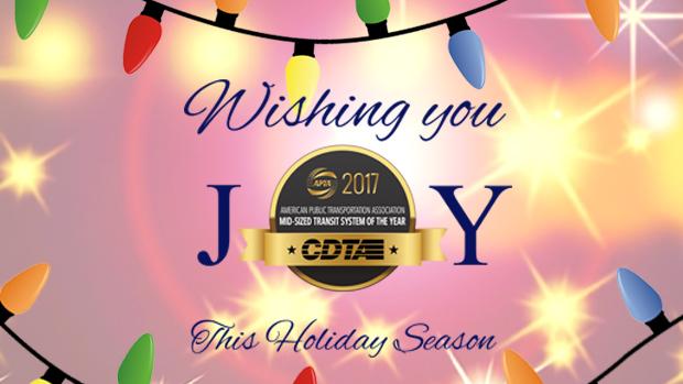 CDTA ANNOUNCES HOLIDAY SERVICE SCHEDULE 2017 Holiday Service Schedules 2017