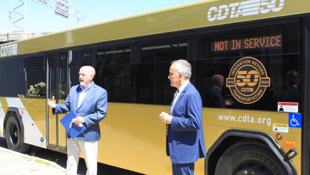 CDTA Carm Basile and Troy Mayor Patrick Madden