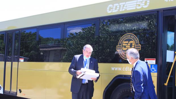 CDTA Carm Basile and Schenectady Mayor Gary McCarthy