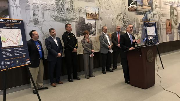 Partners Capital City Shuttle News Conference